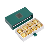 Boîte d'emballage alimentaire personnalisée pour chocolats et bonbons, recyclable, rigide, en carton, avec gaufrage à chaud en feuille d'or