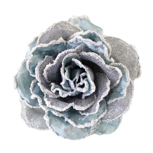 Nhân Tạo Vải <span class=keywords><strong>Rose</strong></span> Gốc Với Long Lanh Cạnh Cho Đám Cưới Trang Trí Nội Thất Giáng Sinh Cây Trang Trí Nội Thất Nhà Sản Xuất Bán Buôn # 52671B - Product Image 1