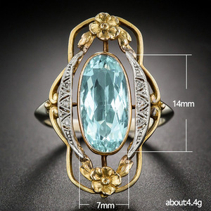 Anello con Design Floreale Traforato Stile Vintage per Donne - Product Image 5