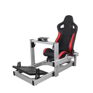 Simulateur profil aluminium volant personnalisé Cockpit simulateur de jeu de conduite superbe Cockpit avec vraie chaise course - Product Image 3