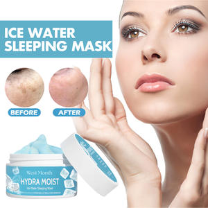 Masque de nuit hydratant et rafraîchissant pour le visage, 100g, marque privée West Month, pour les imperfections cutanées, masque facial végétalien - Product Image 4