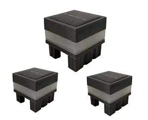 Risparmio energetico LED lampada <span class=keywords><strong>da</strong></span> <span class=keywords><strong>giardino</strong></span> 1W 94lm impermeabile IP65 recinzione in plastica <span class=keywords><strong>solare</strong></span> Post tappo luce per <span class=keywords><strong>giardino</strong></span> esterno 68mm X 68mm quadrati - Product Image 1