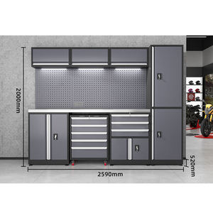 Aanpasbare, robuuste, modulaire werkplaats gereedschapskast van staal, ijzeren werkbank, garage werkstation, opslag met OEM-ondersteuning - Product Image 6