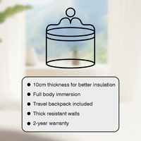 Bain de glace gonflable portable baignoire SPA récupération de remise en forme thérapie par plongée froide accessoire de dosette de bain récupération de remise en forme baril de glace