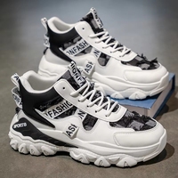 Chaussures d'automne pour hommes, nouvelles, respirantes, blanches, pour jeunes, campus, semelles épaisses, maille, loisirs, sport