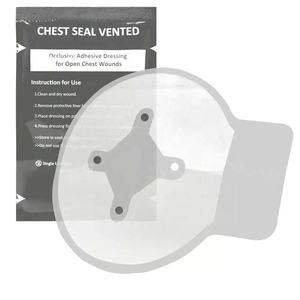 Fournisseur de premiers soins CE Joint de poitrine de sauvetage nord-américain Joint de poitrine médical ventilé Pansement d'urgence rapide et utile pour les plaies - Product Image 3