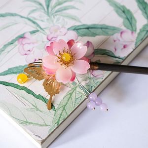 Vintage Chinese Wood Tassel <b>Hair</b> Stick <b>Chopstick</b> for Women Handmade 17cm KN V668 - Product Image 2