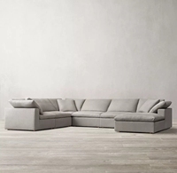 Großhandel Günstig Indoor Heim Werksdirekt Bequeme Stoffsofa-Garnitur Wohnzimmer Möbel