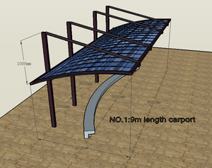 Hangmei-Marco Cantilever de <span class=keywords><strong>aluminio</strong></span> para coche, accesorio para coche, Techo de policarbono - Product Image 3