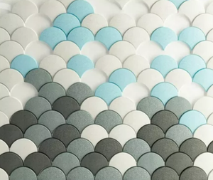 Compre moderno 100% poliéster Pet 3D Art Wall Panel acústico Sistema de absorción de sonido para decoración de <span class=keywords><strong>cine</strong></span> para salas - Product Image 3