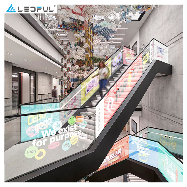 Durable Stable HD Glass Film Transparent Super Slim Self-Adhesive LED Screen Display