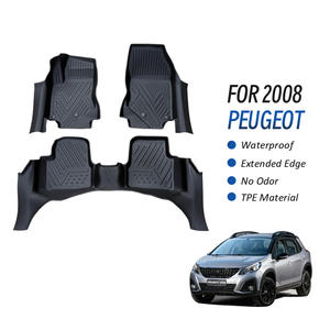 Tappetini Auto 5D in TPE Personalizzati all'Ingrosso, Spessore 3,5 mm, Set da 3 Pezzi per <span class=keywords><strong>Peugeot</strong></span> <span class=keywords><strong>2008</strong></span> - Product Image 1