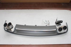 Mới <span class=keywords><strong>A6</strong></span> C6 C7 nâng cấp s6 <span class=keywords><strong>RS6</strong></span> khuếch tán phía sau ABS khuếch tán môi cản sau với ống xả cho <span class=keywords><strong>A6</strong></span> C6 C7 C75 S6 2008-2018 - Product Image 4