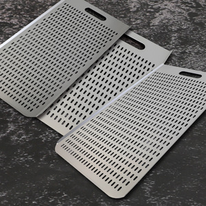 Planche perforée pour <span class=keywords><strong>pizza</strong></span> à base de pain plat, planche à <span class=keywords><strong>pizza</strong></span> style romain, pelle à <span class=keywords><strong>pizza</strong></span> avec pelle de retournement sans poignée - Product Image 4