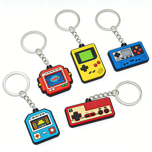 Printed 2D Effect PVC Soft Rubber Keychain Backpack Accessories Coin Pouch Pendant Festival <b>Small</b> <b>Gift</b> - Product Image 5