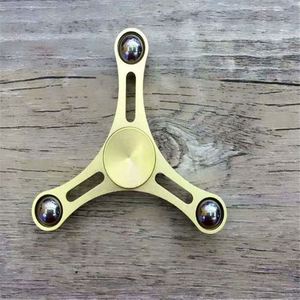 Ba Hạt Vòng Eo Trefoil Ngón Tay Hợp Kim Nhôm Đồ Chơi Cầm Tay Con Quay Hồi Chuyển Xoắn Ốc Cho Người Lớn Con Quay Tay Fidget - Product Image 3