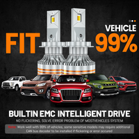HYNBYZJ 140W M10-APP 6000K LED Heamlamp Tri-color H7 9005 H4 Système d'éclairage automobile pour voitures Ampoules LED automobiles 20000LM Fabricant