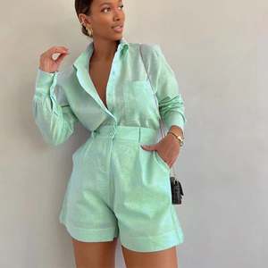 纯色休闲西裤长袖衬衫女式2件套Sehe时尚 - Product Image 1