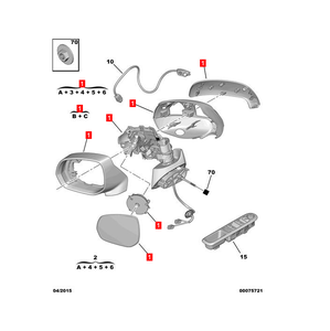<span class=keywords><strong>Rétroviseur</strong></span> droit R 8153ZG 8153.ZG pour <span class=keywords><strong>Peugeot</strong></span> <span class=keywords><strong>3008</strong></span> - Product Image 5