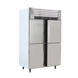 1020L Stainless Steel 304/201 Four-Door Luxury Commercial Kitchen Upright Freezer Single-Temperature Refrigeration Equipment - Product Image 1