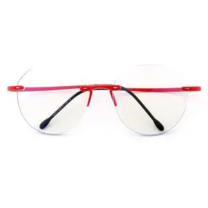 批发无框框架眼镜防蓝光男士眼镜架光学或阅读眼镜
