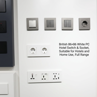 Enchufe de Pared Schuko Europeo con Puertos USB-C y USB-A, Panel de PC Ignífugo, 16A 250V, Estándar Europeo Industrial
