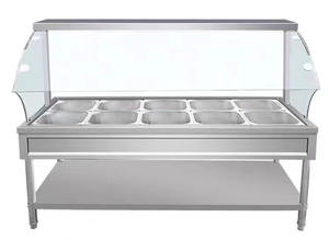 VICTORY <b>Electric</b> Bain Marie Hot Selling Stainless Steel <b>Food</b> <b>Warmer</b> Counter for Hotels and Restaurants - Product Image 5