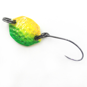 1.3g galleggianti di <span class=keywords><strong>trota</strong></span> di rame esca a cucchiaio Micro 15mm di metallo con gancio esca di potenza in stile filatore d'acqua dolce paillettes esca <span class=keywords><strong>per</strong></span> trote - Product Image 6