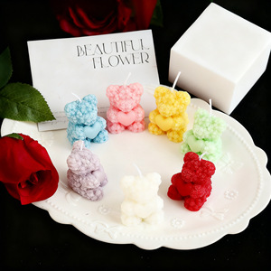 Maison & Jardin Décoration d'intérieur Bougies & Parfums d'ambiance Bougies parfumées Cadeau de la Saint-Valentin Aromathérapie Créatif Fait main Rose mignonne - Product Image 1