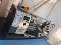 220 volts petit tour d'usinage léger passe-temps 850w mini tour à banc en métal cnc