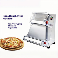 Presse à pizza commerciale en acier inoxydable de haute qualité, rouleau à pâte, machine à presser la pâte, entièrement électrique, automatique