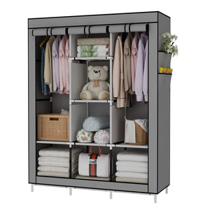 Estante de almacenamiento de tela plegable moderno, estantes de <span class=keywords><strong>armario</strong></span> para ropa, dormitorio, muebles para el hogar - Product Image 2