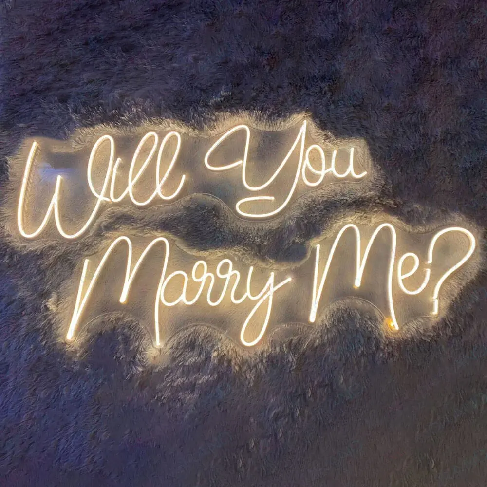 Leo neon sign wedding decoration will you marry me led neon sign light engagement wedding party celebration wall decoration