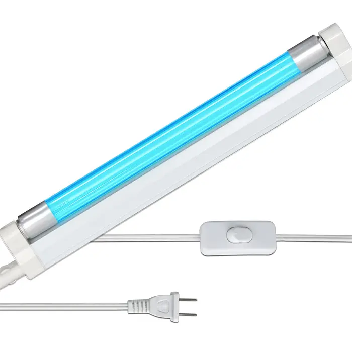 UV Quartz Lamp T5 Tube Bulb UVC 6W 8W Led Solarium Ultraviolet Light Acaros Lighting with Ozone For front door air purifier