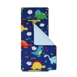Nap Mat with Removable Pillow for Kids Preschool Girls & Boys Sleeping Bag for Daycare and Kindergarten Baby's Bedding