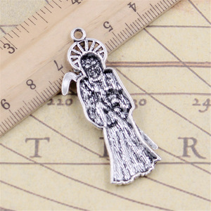 Ciondoli tristi mietitore <span class=keywords><strong>morte</strong></span> 51x19mm ciondoli Color argento tibetano gioielli antichi che fanno fai da te artigianato fatto a mano - Product Image 3