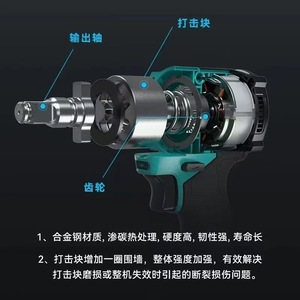 Llave de Impacto Eléctrica Dayi 40V Max 1800Nm con Motor sin Escobillas de Alto Torque para Reparación de Automóviles y Construcción - Product Image 4