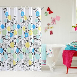 Rideau de douche en polyester blanc vierge pour sublimation, vente en gros - Product Image 4