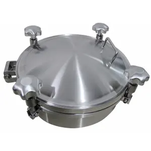 Sanitary Food Grade Non Pressure Oval Manhole Cover In Stainless Steel