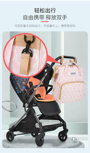 <span class=keywords><strong>Mochila</strong></span> ligera de moda para mamá, almacenamiento de cochecito colgante para bebé con <span class=keywords><strong>mochila</strong></span> impermeable de gran capacidad para salir - Product Image 4