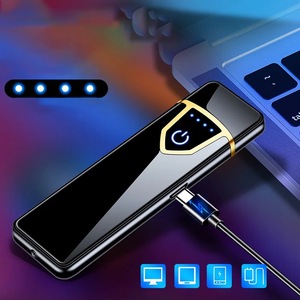 Creative Metal <strong>Windproof</strong> Electronic Fingerprint Induction Cigarette <strong>Lighter</strong> Mini <strong>Lighter</strong> for Cigarette - Product Image 2
