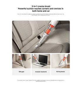 E204เครื่องดูดฝุ่นไร้สาย P30 Xiaomi | เครื่องดูดฝุ่นมือถือแบบชาร์จไฟได้180W พร้อมที่กรอง HEPA สำหรับบ้านและรถยนต์ - Product Image 4