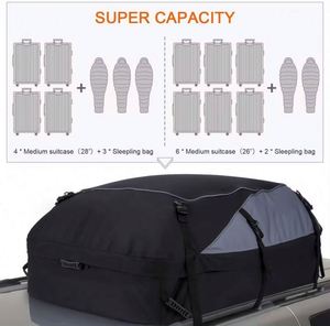 Échantillon Gratuit : Sac de Toit de Voiture, Sac de Transport, Sac de Rangement pour Toit, Boîte Souple Étanche pour Bagages, Résistant à l'Eau pour Voiture - Product Image 2