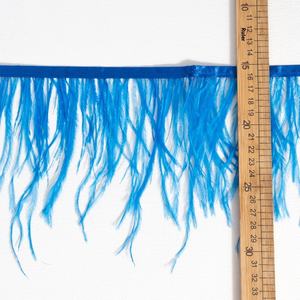 ขอบผ้าตกแต่งขนนกกระจอกเทศสำหรับงาน DIY อุปกรณ์ตกแต่งเสื้อผ้า ขนาด 10-15 ซม. แถบผ้าตกแต่งสำหรับงานแต่งงาน กระโปรงเต้นลาติน ปลายแขนเสื้อ - Product Image 4