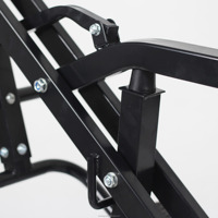 Machine d'exercice d'équitation d'intérieur Hongyuan HY-H8002 Power Rider Total Crunche en acier, durable, noire, 104x51x130cm
