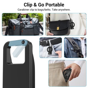 ขาตั้งโทรศัพท์แม่เหล็กแบบหนีบ Clip Go แขนพับได้ 3 ท่อน แม่เหล็กแรง 500 กรัม ปรับหมุนได้ 360 องศา พร้อมคาราไบเนอร์ สำหรับยิม ตู้เย็น และแผ่นเพ็กบอร์ด - Product Image 2