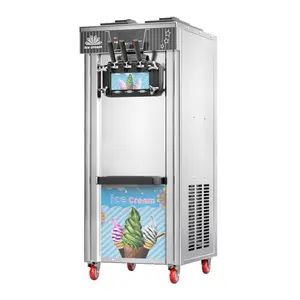 Máquina Expendedora de helados suaves de triple color comercial multifuncional con certificación CE