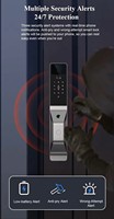 Serrure intelligente à empreintes digitales et reconnaissance faciale 3D à longue durée de vie et haute capacité de charge, déverrouillage rapide par empreinte digitale semi-conductrice, serrure de porte intelligente Tuya Wifi