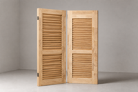 Volets Verticaux en Bois Massif de Qualité Supérieure, Design Moderne, Durables, Écologiques, Tailles Personnalisées pour Cuisine Extérieure, Salon, Hôtel
