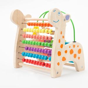 Vente chaude Cerf Perlé Calcul Flip Frame Multi-fonction Abacus Bébé Main Oeil Coordination Mathématiques <span class=keywords><strong>Jeu</strong></span> D'apprentissage - Product Image 3